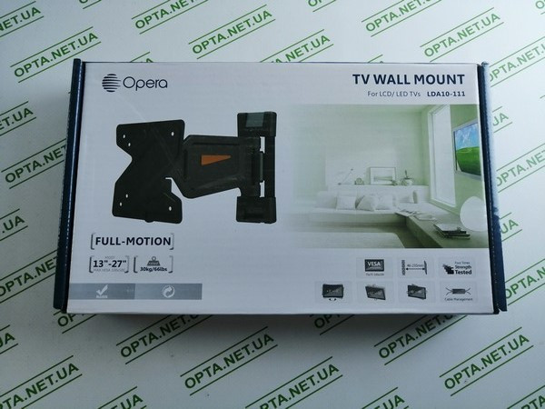 Кріплення поворотне для телевізора Opera LDA10-111 13-27", фото 1