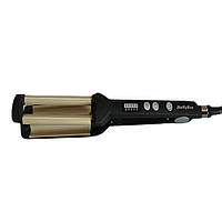 Плойка тройная GBR Babyliss, утюжок для волос бебилис, плойка-утюжок для локонов! BEST