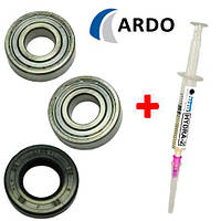 Комплект подшипников и сальник (6203+6203+21*40*7 WLK) для стиральной машины Ardo C00002590, 651029845