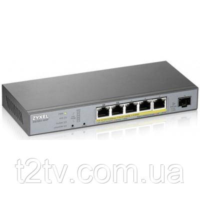 Комутатор мережевий ZyXel GS1350-6HP-EU0101F