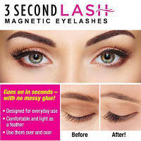 Вії на магнітах набір 3 Second Lash Magnetic Eyelash Kit, накладні вії! BEST