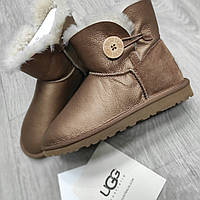 Женские мини угги с пуговицей ugg Australia 35р21-21.5см