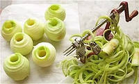 Машинка для резки и очистки фруктов и овощей спиралью Core Slice Peel! Новинка