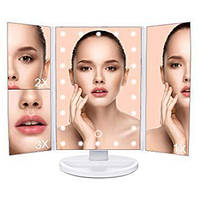 Дзеркало Superstar Magnifying Дзеркало для макіяжу з LED-підсвіткою Білий! BEST