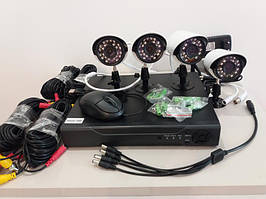 Система відеоспостереження DVR KIT 520 AHD 4ch Gibrid 4.0MP (H.264) набір на 4камери