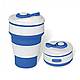 Стакан розкладний силіконовий 350ml collapsible coffee cup - фото 3 - id-p1236645226