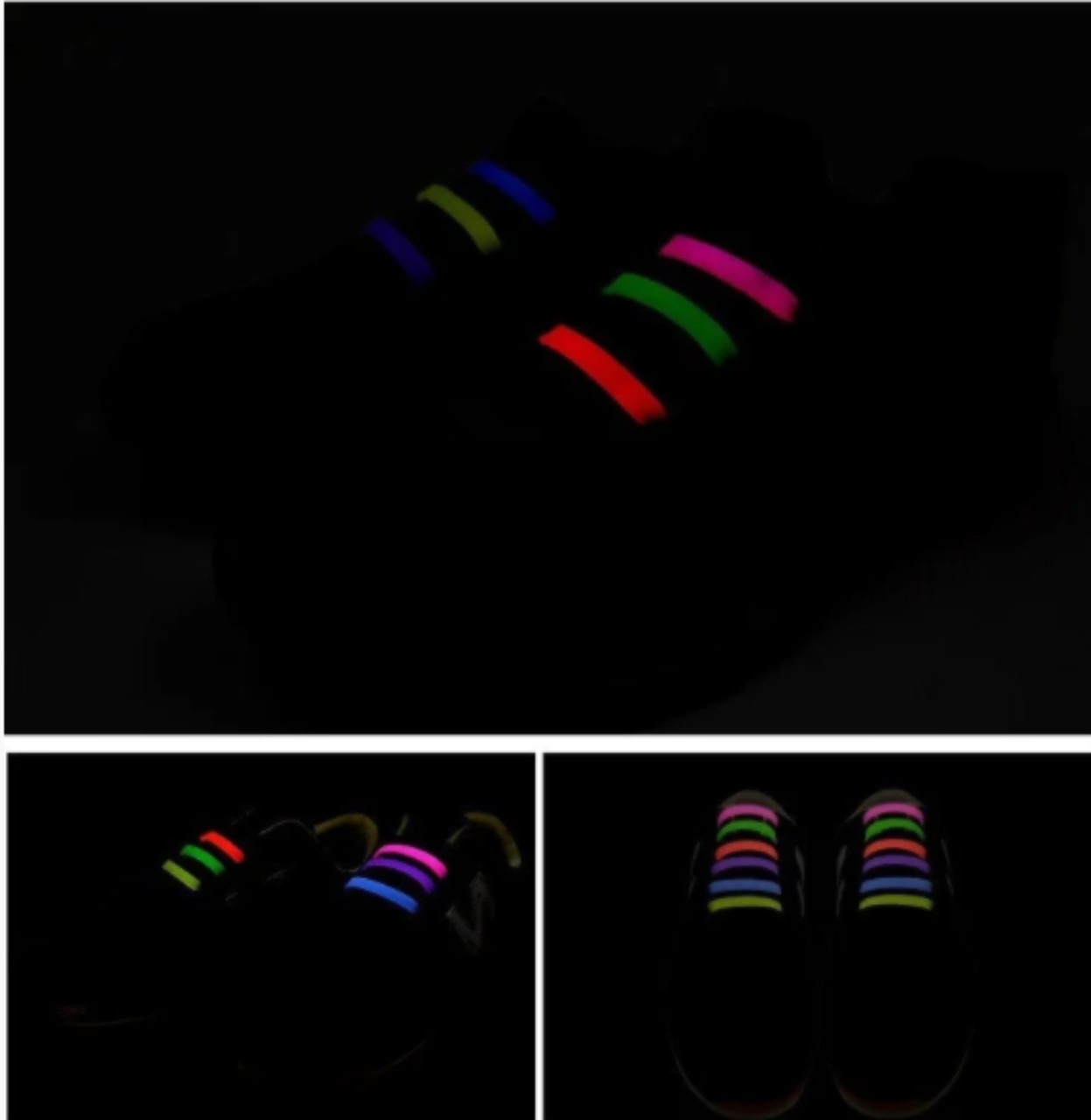 Шнурки для обуви силиконовые светящиеся - фото 2 - id-p1236650243