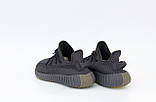 Чоловічі кросівки Adidas Yeezy Boost 350 V2 рефлектив смуга, чоловічі кросівки адідас ізі буст 350 в2, фото 5