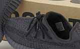 Чоловічі кросівки Adidas Yeezy Boost 350 V2 рефлектив смуга, чоловічі кросівки адідас ізі буст 350 в2, фото 8