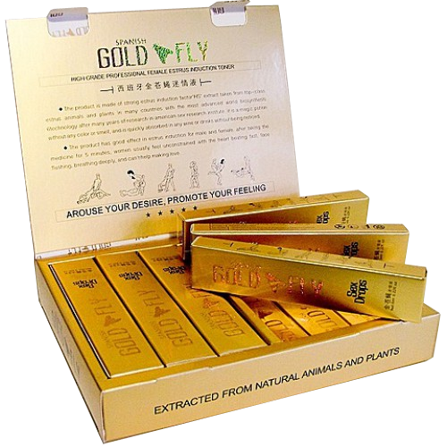 Збуджуючі краплі для жінок "Spanish Gold Fly" Шпанська мушка (краплі, 12 шт без основний упаковки))