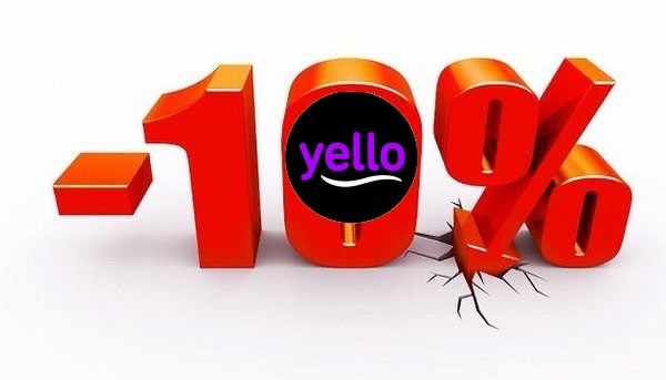 -10% На друге замовлення в інтернет-магазині Yello