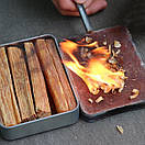 Набір для розпалювання багаття туристичне кресало та деревина з сосни, фото 3