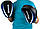 Лапи боксерські PowerPlay 3050 Чорно-Сині PU [пара], фото 5