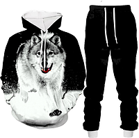 3D костюм с принтом серого Волка