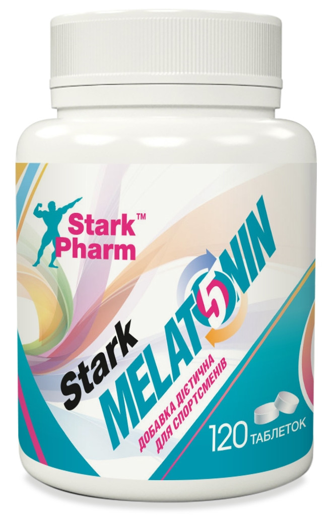 Мелатонін Stark Pharm — Melatonin 5 мг (120 таблеток) (для сну та режиму)