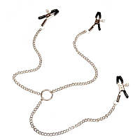 БДСМ Цепочка с зажимами на соски и клитор