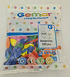 Повітряні кульки 6" (15 см) асорті пастель 100 шт (1 пачка), фото 2