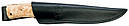 Ніж АїР Бекас, дамаська сталь, ручка карел. береза (довжина:26.0 см, лезо: 13.5см), ножні шкіра, фото 5