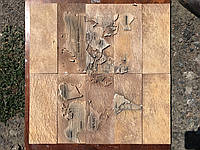 Форма для декоративного камня и плитки "Карта Мира" на 6 плиток, резиновая