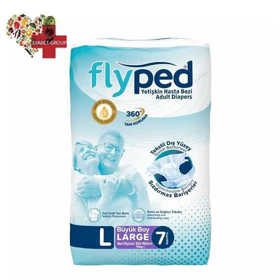 Підгузки для дорослих Fly Ped, розмір L, 7 шт.