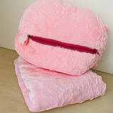 Дитяча іграшка - плед Хом'як 3 в 1. Розмір іграшки 35 см. Розмір пледа 120*160см., фото 3