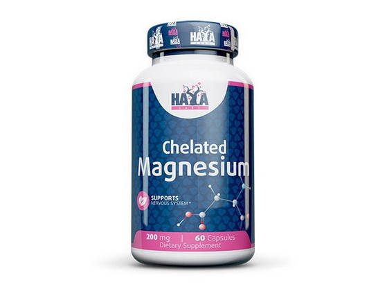 Магній Haya Labs Chelated Magnesium 200 мг 60 капс, фото 2