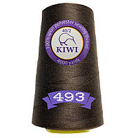 Нитки швейні KIWI №40/2 поліестер 4000 ярдів №493