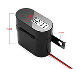 Мото прикурювач на кермо USB зарядка для мотоцикла с вольтметром універсальна, фото 7