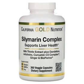 Силімариновый комплекс (Silymarin Complex) California Gold Nutrition 360 капсул