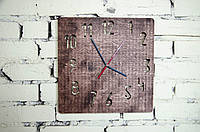 Часы настенные из фанеры "Классические" со светодиодной подсветкой и пультом управления (1561)