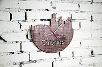 Часы настенные из фанеры "Чикаго" любого цвета (1569)