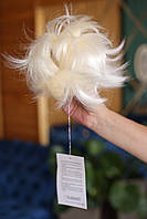 Шиньон на крабе Elegant накладка "рожки" длина 15 см ультра блонд