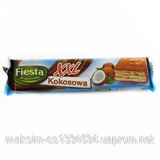 Шоколадні вафлі Fiesta XXL kokosowa з кокосом, 50 г