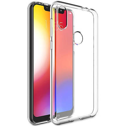 Ультратонкий 0,3 мм чохол для Motorola Moto E6 прозорий, фото 1