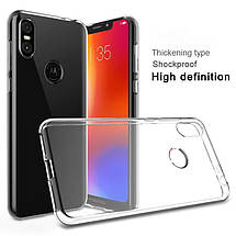 Ультратонкий 0,3 мм чохол для Motorola Moto E6 прозорий, фото 6