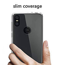 Ультратонкий 0,3 мм чохол для Motorola Moto E6 прозорий, фото 5