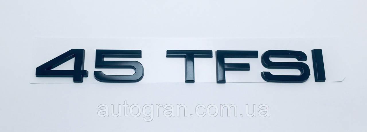 Емблема багажника Audi 45 TFSI чорна