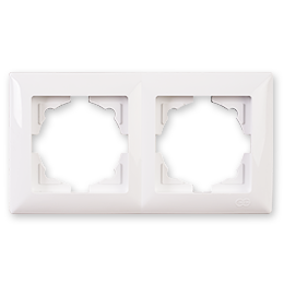 Рамка 2-я горизонтальна Gunsan VISAGE VS 28 11 141 білий