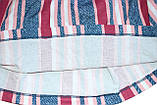Довгий розкльошений сарафан для дівчаток, біло-блакитна смужка, Овен, зріст 146 см, 152 см, 164 см, фото 3