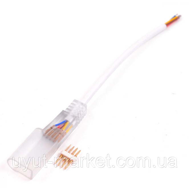 Конектор з'єднувач 4PIN для світлодіодного неону RGB