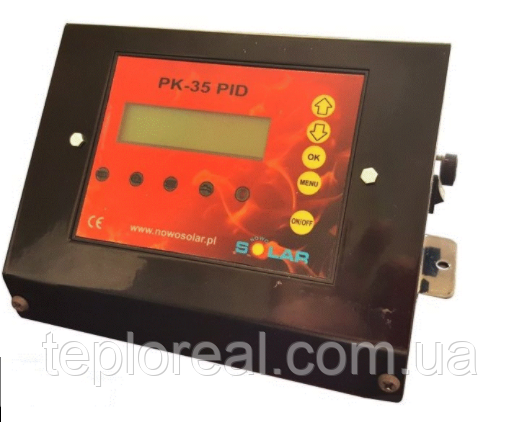 Автоматика для твердопаливного котла Nowosolar PK-35 PID (на 1 вентилятор, 1 насос і шнек)