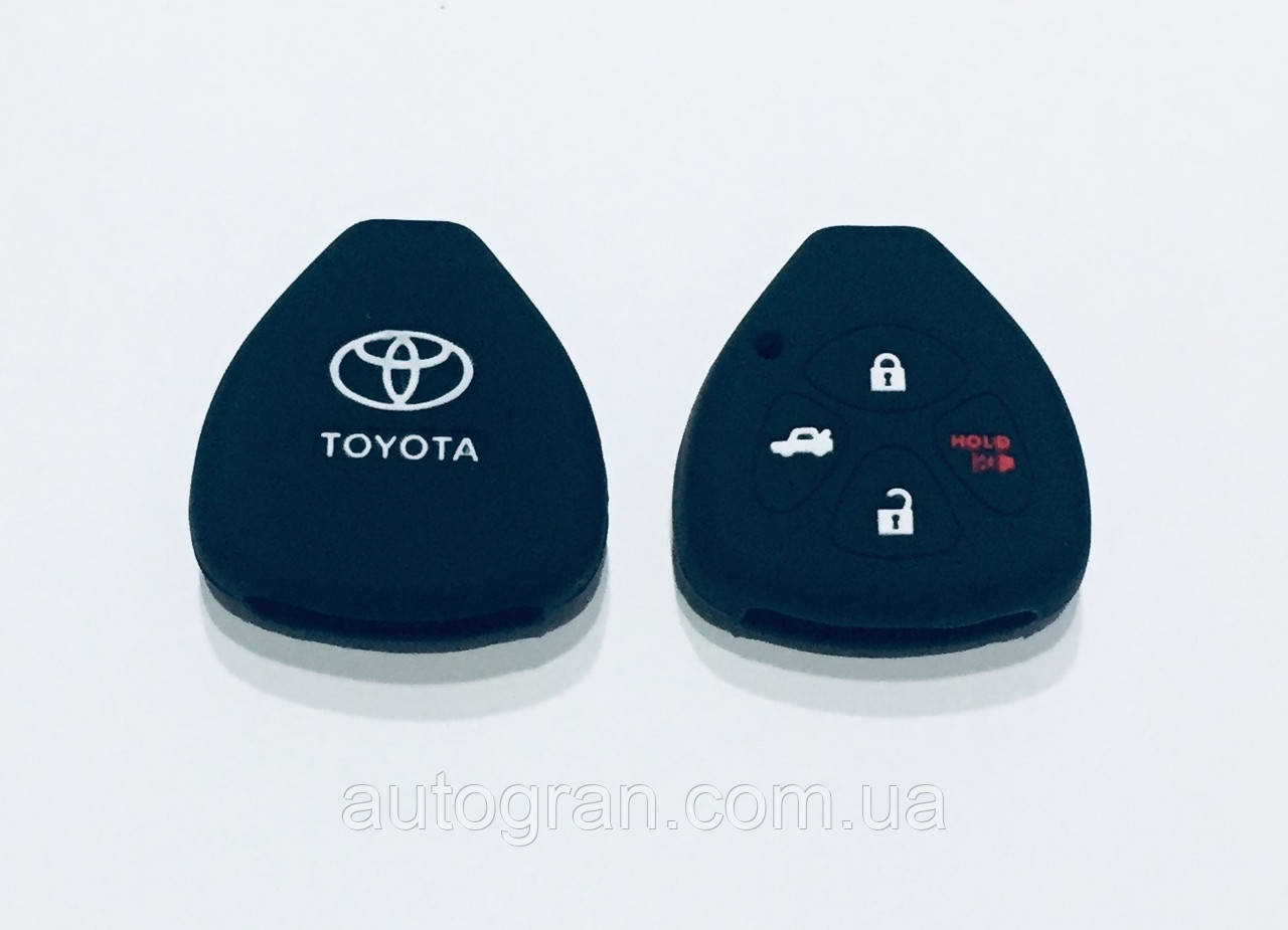 Силіконовий чохол на ключ Toyota 4 кнопки, фото 1