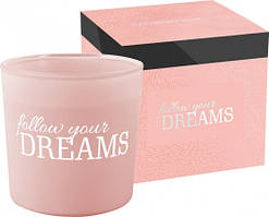 Ароматична свічка в склі з подвійним фітилем BISPOL манго, кокос і цитрусових