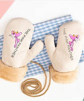Оригинальные крутые варежки розовая пантера рукавички