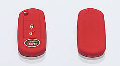 Силіконовий чохол на викидний ключ Land Rover червоний