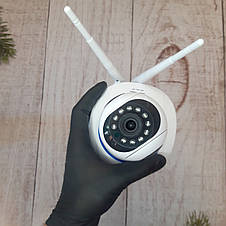 Бездротова WIFI камера Q5 з датчиком руху, нічним баченням і оглядом 360 (Живі фото), фото 2