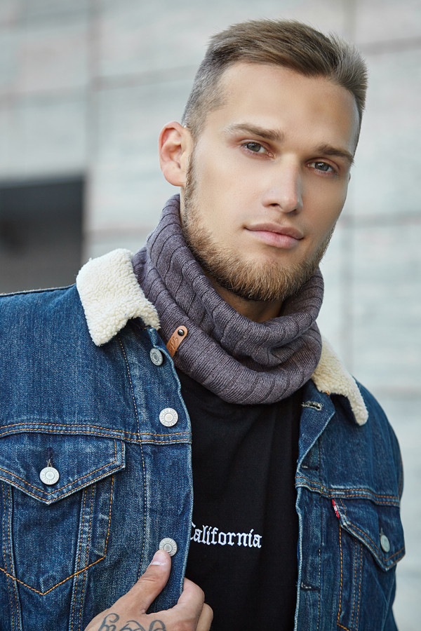 Шарф-хомут «Реал» темна кава