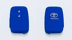 Силіконовий чохол на смарт ключ Toyota тип3 синій