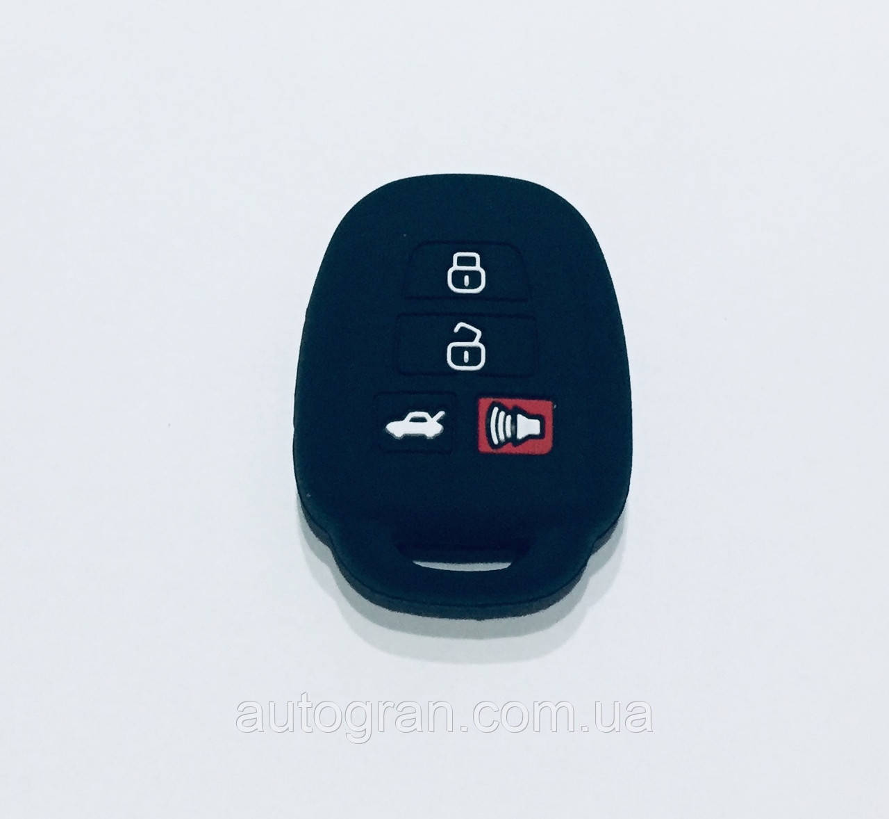 Силіконовий чохол на ключ Toyota 4 кнопки тип1, фото 1
