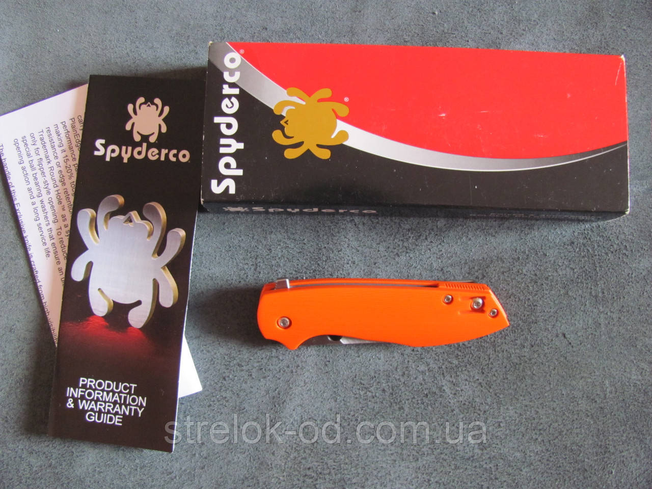 Spyderco C195GPOR Brad Southard Positron Flipper 3.01" CPM-S35VN Satin